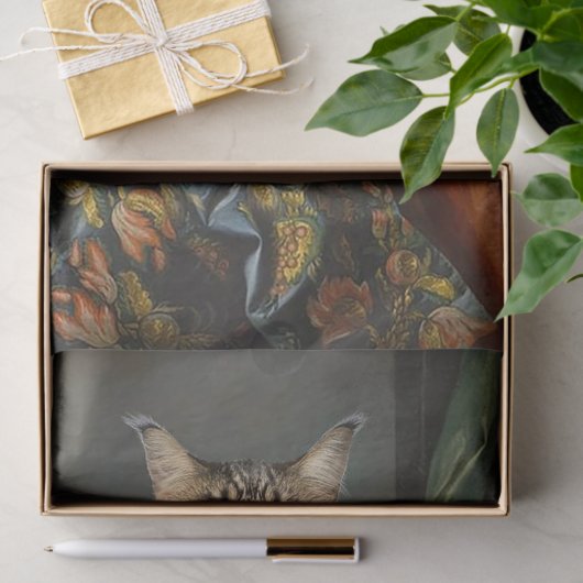 Cat Portrait Seidenpapier (Geschenk)