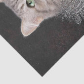 Cat Portrait Seidenpapier (Detail)