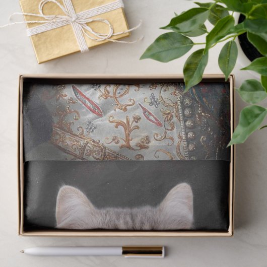 Cat Portrait Seidenpapier (Geschenk)