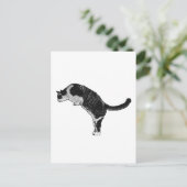 Cat Pose Joy Postkarte (Stehend Vorderseite)