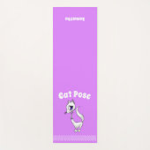Cat Pose Mauve Yoga Mat Yogamatte (Vorderseite)