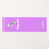 Cat Pose Mauve Yoga Mat Yogamatte (Vorderseite (Horizontal))