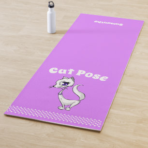 Cat Pose Mauve Yoga Mat Yogamatte