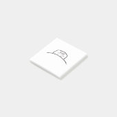 Cat post es Notizen. Niedliches Notizblock (angewinkelt)