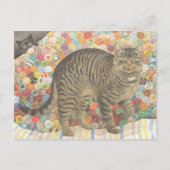 CAT POSTCARD ILLUSTRATION POSTKARTE (Vorderseite)