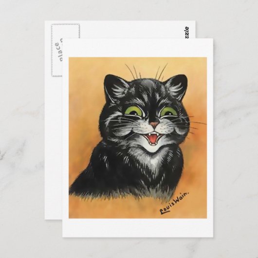 Cat Postcard Postkarte (Vorne/Hinten)