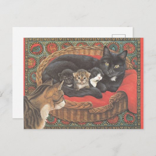 Cat Postcards Postkarte (Vorne/Hinten)