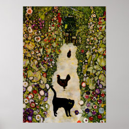 Cat Poster Fame Klimt