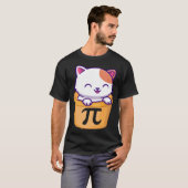 Cat Pot Pi Day Funny Pi Day Kids teacher math Love T-Shirt (Vorne ganz)