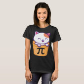 Cat Pot Pi Day Funny Pi Day Kinderlehrer Mathemati T-Shirt (Vorne ganz)