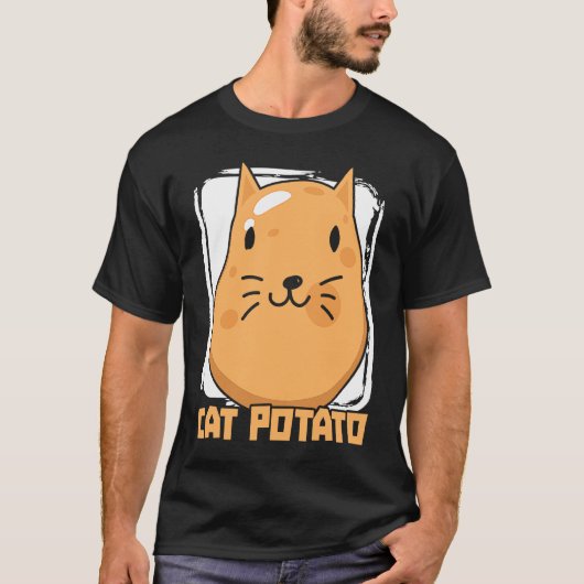 Cat Potato Cat Owner Potato Französisch Pommes fri T-Shirt (Vorderseite)