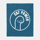 Cat Power Fleecedecke (Vorderseite)