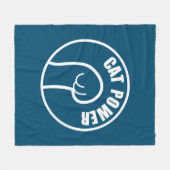Cat Power Fleecedecke (Vorderseite (Horizontal))