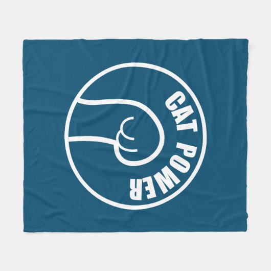 Cat Power Fleecedecke (Vorderseite (Horizontal))