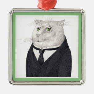 CAT Premium-Quadrat-Ornament BUTLER Ornament Aus Metall