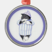 CAT-Premium-Rundschmuck Ornament Aus Metall (Vorne)