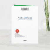 Cat Present Frohe Weihnachten Karte (Rückseite)