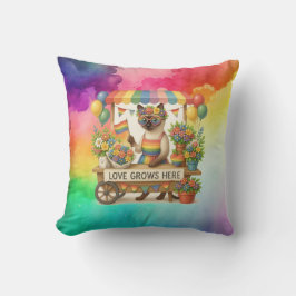 Cat Pride Paws Cat inspiriert Pride LGBTQ Kissen