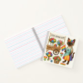 Cat Pride Paws Cat inspiriert Pride LGBTQ Notizblock (Innenseite)