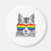 Cat Pride Sonnenbrille Magnet (Vorne)
