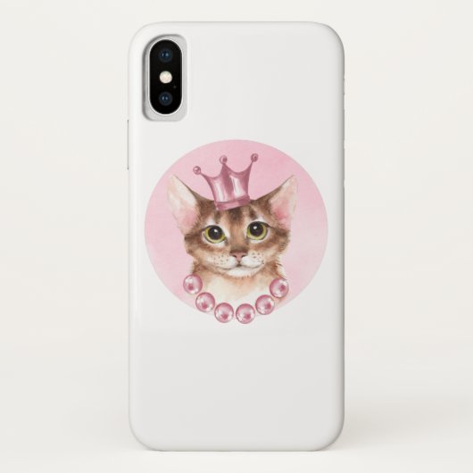 Cat Princess Case-Mate iPhone Hülle (Rückseite)