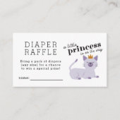 Cat Princess Diaper Raffel Ticket Begleitkarte (Vorderseite)
