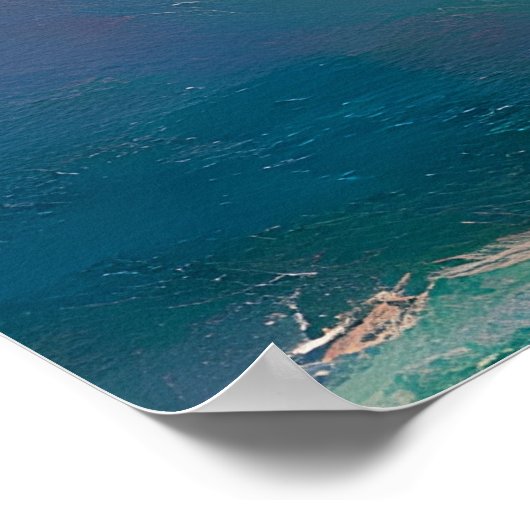 Cat Print Monet Wasserlilie Poster (Ecke)