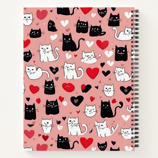 Cat Print Notebook Notizblock (Rückseite)