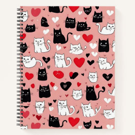 Cat Print Notebook Notizblock