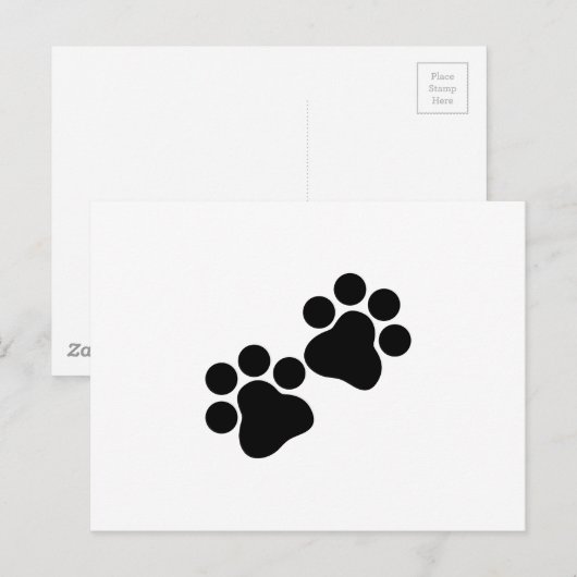 Cat Prints Postkarte (Vorne/Hinten)