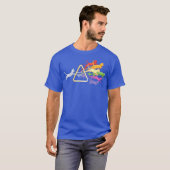 Cat Prism Rainbow Light Funny Physical Science T-Shirt (Vorne ganz)