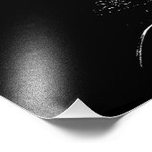 Cat Profile Silhouette Abstrakt, ungerahmt Fotodruck (Ecke)