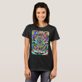 Cat Psychedelic Oversified T-Shirt (Vorne ganz)