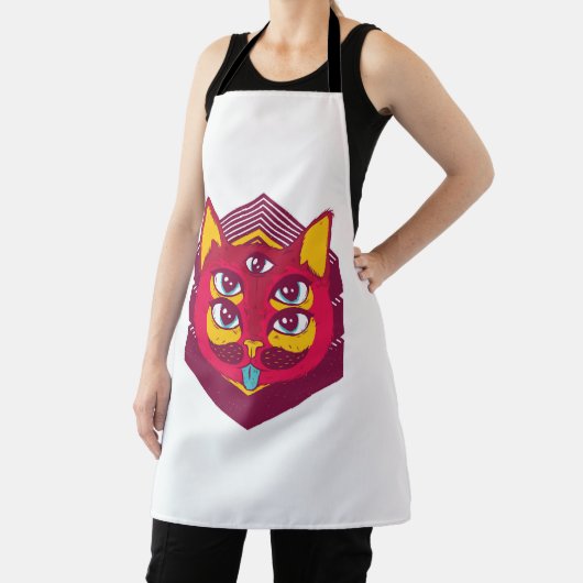 Cat Psychedelic Schürze (InSitu)