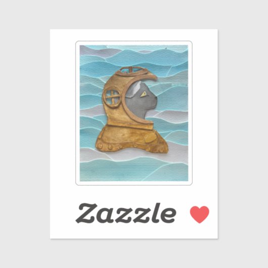 Cat-ptain Nemo! Aufkleber (Blatt)