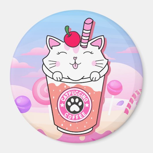 Cat Puccino Magnet (Vorne)