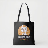 Cat Pumpkin Gewürz Shirt Niedlich Es ist Fall Y'al Tasche (Vorderseite)