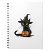 Cat Pumpkin Halloween Notizblock (Vorderseite)