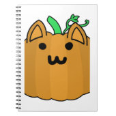 Cat Pumpkin Halloween Sticker Notizblock (Vorderseite)