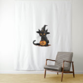 Cat Pumpkin Halloween Wandteppich (Beispiel)