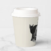 Cat & Pumpkin Happy Halloween Pappbecher (Rechts)