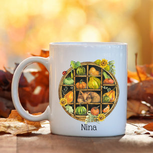 Cat & Pumpkin Kaffeetasse