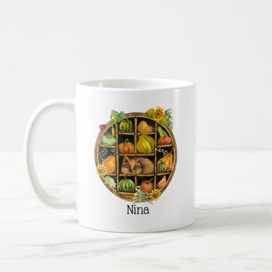 Cat & Pumpkin Kaffeetasse (Links)