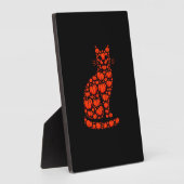 Cat Pumpkin Kürbislaterne Halloween Mens Womens K Fotoplatte (Seite)