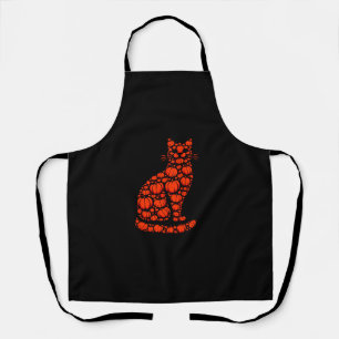 Cat Pumpkin Kürbislaterne Halloween Mens Womens K Schürze