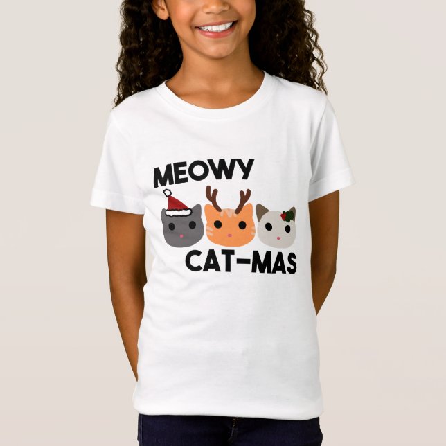 Cat Pun Kids Shirt Meowa Catmas (Vorderseite)