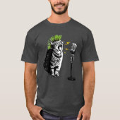 Cat Punk, Fun Graphic T-Shirt (Vorderseite)