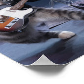 Cat Punk Rock Band Poster (Ecke)