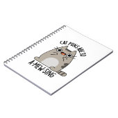 Cat Puns ARe So A-mew-sing Funny Animal Pun Notizblock (Linke Seite)