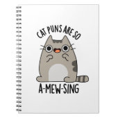 Cat Puns ARe So A-mew-sing Funny Animal Pun Notizblock (Vorderseite)